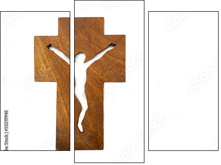 Modern Crucifix - Three-piece canvas print, Triptych