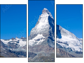 The Matterhorn in Switzerland - Three-piece canvas print, Triptych