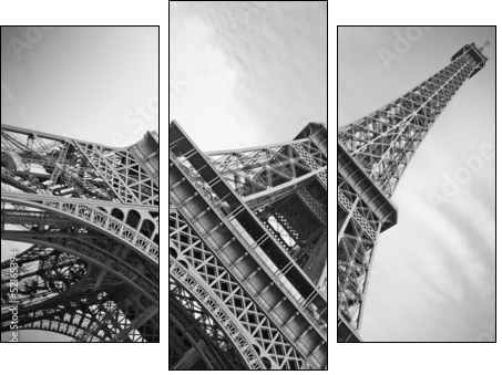 The Eiffel Tower, Paris - Three-piece canvas print, Triptych