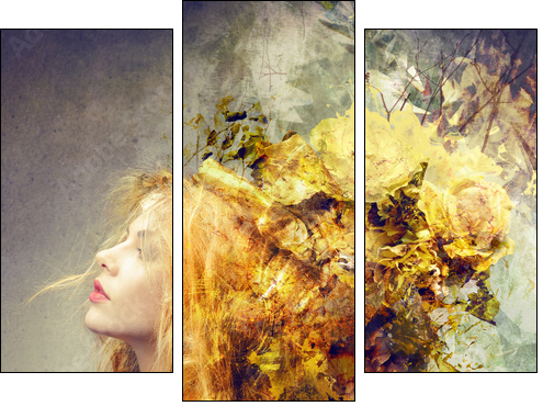 hairstyle - Three-piece canvas print, Triptych