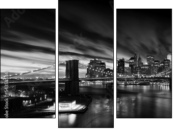 Brooklyn Bridge - Three-piece canvas print, Triptych