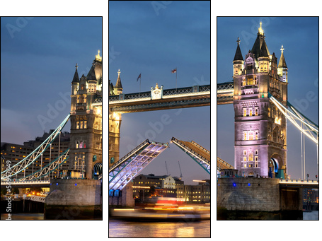 Tower Bridge - Three-piece canvas print, Triptych