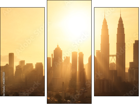Kuala Lumpur, Malaisie - Three-piece canvas print, Triptych
