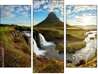 Panorama - Iceland landscape - Three-piece canvas print, Triptych