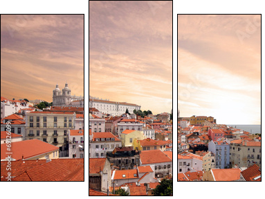 Portugal - Lisbon - Three-piece canvas print, Triptych