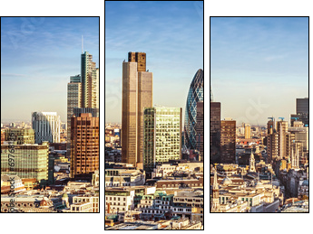 City of London - Three-piece canvas print, Triptych