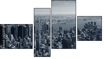 New York panorama - Four-piece canvas print, Fortyk