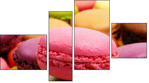 macarons - Four-piece canvas print, Fortyk