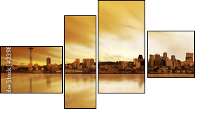 seattle panorama - Four-piece canvas print, Fortyk