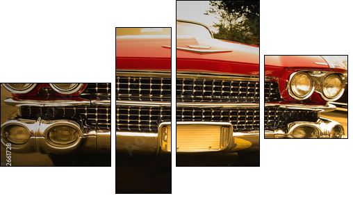 muscle car - Four-piece canvas print, Fortyk