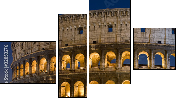 Colosseo notturno, Roma - Four-piece canvas print, Fortyk