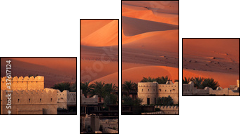 Abu Dhabi Desert - Four-piece canvas print, Fortyk
