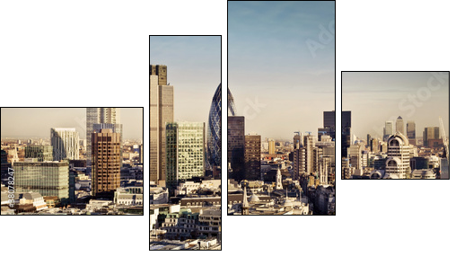 City of London - Four-piece canvas print, Fortyk