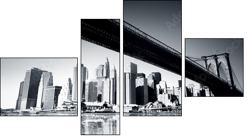 New York - Four-piece canvas print, Fortyk
