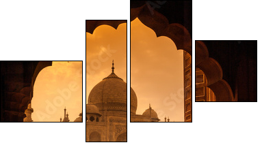 Taj Mahal - Four-piece canvas print, Fortyk