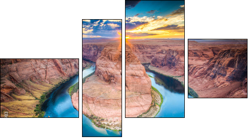 Horseshoe Bend, Grand Canyon - Four-piece canvas print, Fortyk