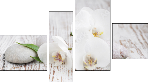 Orchids spa - Four-piece canvas print, Fortyk