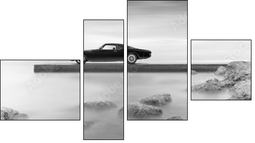 Buick Riviera 1972 - Four-piece canvas print, Fortyk