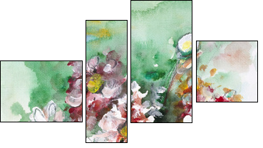 Fantastic summer bouquet - Four-piece canvas print, Fortyk