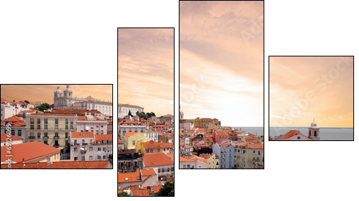 Portugal - Lisbon - Four-piece canvas print, Fortyk