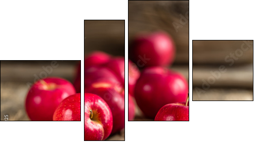 Apples - Four-piece canvas print, Fortyk