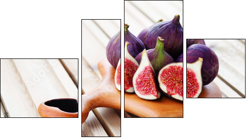 fresh figs - Four-piece canvas print, Fortyk