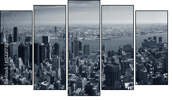 New York panorama - Five-piece canvas print, Pentaptych