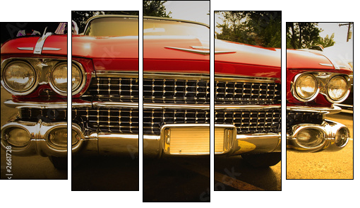 muscle car - Five-piece canvas print, Pentaptych