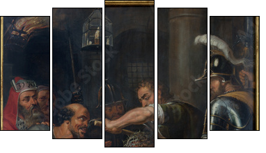 Antwerp - The Torture of Jesus by  Antoon de Bruyn - Five-piece canvas print, Pentaptych