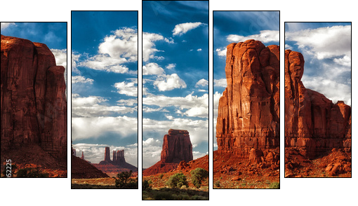 Monument Valley - Five-piece canvas print, Pentaptych