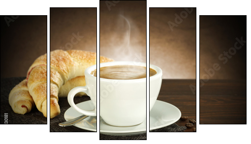coffee  - Five-piece canvas print, Pentaptych