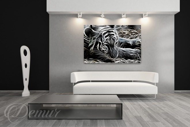 Attention-a-living-room-tiger-living-room-canvas-prints-demur