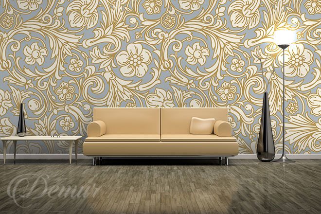 A-flowery-patter-classic-style-wallpapers-demur