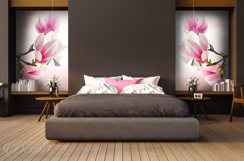 With-the-magnolia-queen-in-the-centre-bedroom-wallpapers-demur